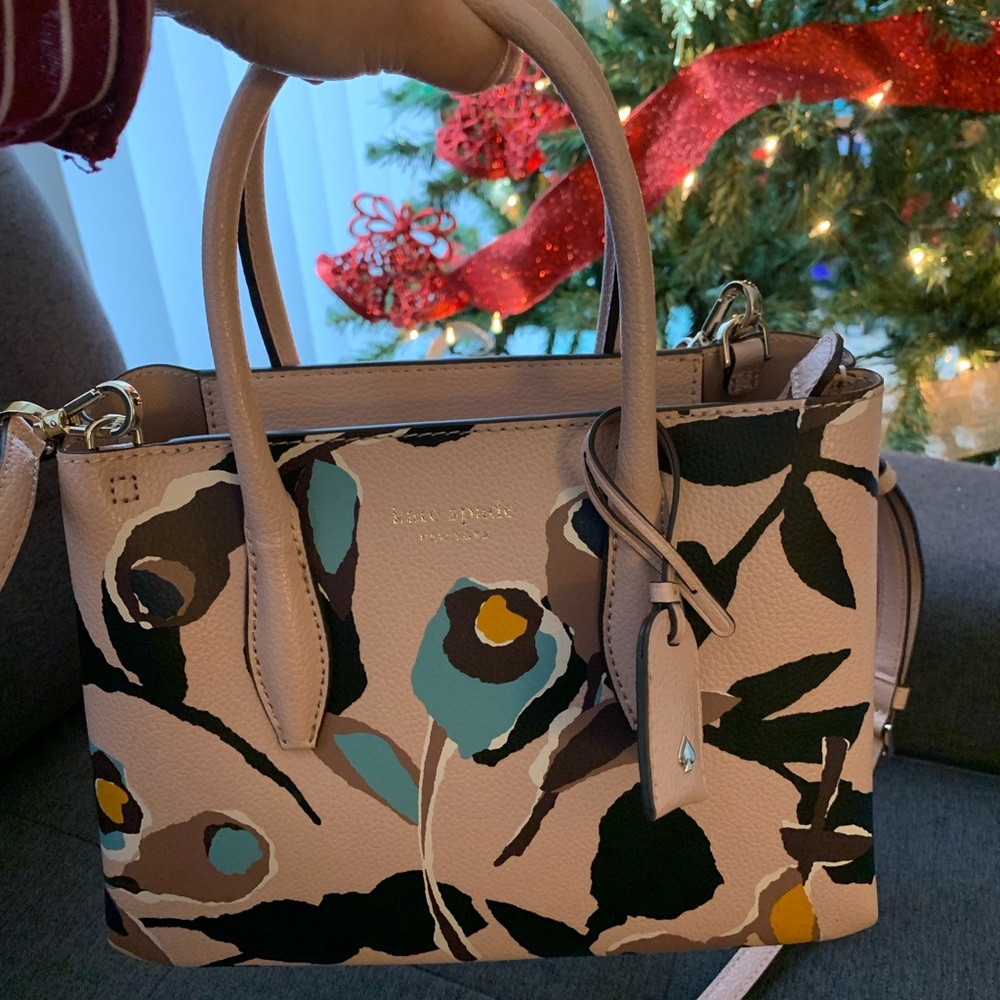 Small Top Zip Satchel Eva Paper Rose Pink Multi